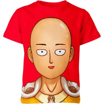 Saitama from One Punch Man Shirt - Red