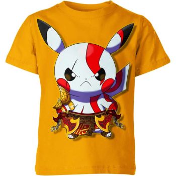 Kratos God Of War x Pikachu From DQS Shirt Electric Yellow