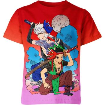 Dynamic Duo - Killua Zoldyck and Gon Freecss from Hunter x Hunter Shirt in Red