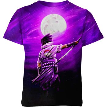 Sasuke Uchiha's Mysterious Amethyst Power Shirt