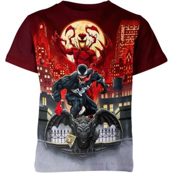 Venom&#039;s Spidey Fusion - Fiery Red Venom x Spider-man Shirt