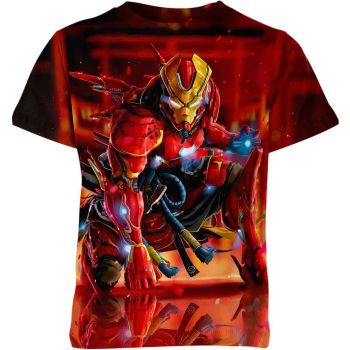 Iron Man Shirt - Heroic Red Avenger - Fiery Adventure with Adorable Heroism
