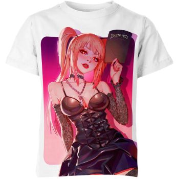 Charming White and Pink Misa Amane from Death Note Shirt