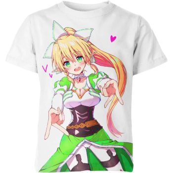 Pure White Leafa From Sword Art Online Shirt