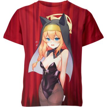 Passionate Red Mari From Blue Archive Shirt