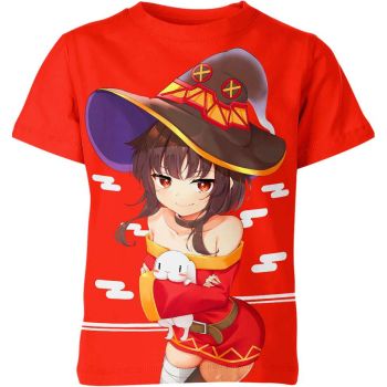 Fiery Red Megumin From Konosuba Shirt