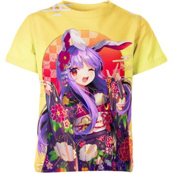 Golden Grace: Reisen Udongein Inaba From Touhou Shirt