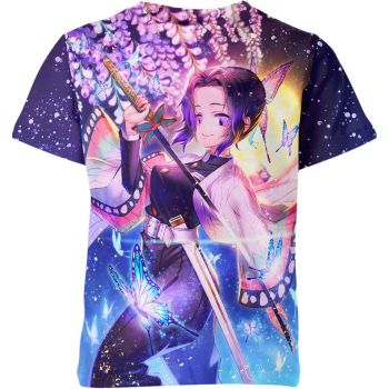 Kochou Shinobu From Demon Slayer Shirt - Elegant Lavender