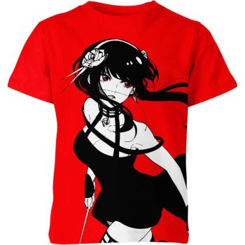 Fiery Espionage - Bold Red Yor Forger From Spy X Family Shirt