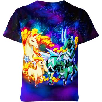 Blitzle, Ponyta, Rapidash, and Zebstrika From DQS Shirt