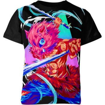 Inosuke Hashibira From Demon Slayer Shirt - Onyx Shadow Hunter!