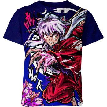 Inuyasha Shirt - Sapphire Adventure Awaits - Sweet Dreams in Royal Blue Hues