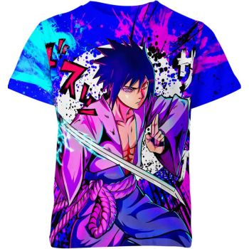 Sasuke Uchiha's Mystic Purple Shadow Shirt