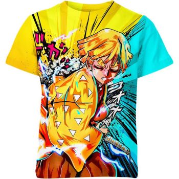 Flash of Valor - Zenitsu Agatsuma From Demon Slayer Shirt