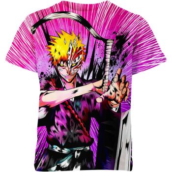 Ichigo Kurosaki From Bleach Shirt - Rosy Soul Guardian!