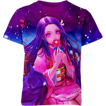 Majestic Purple Nezuko From Demon Slayer Shirt