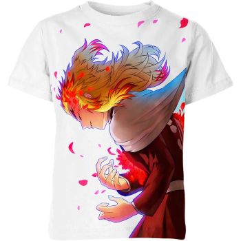 Luminescent Spirit: Rengoku From Demon Slayer Shirt