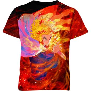 Unyielding Guardian: Rengoku From Demon Slayer Shirt