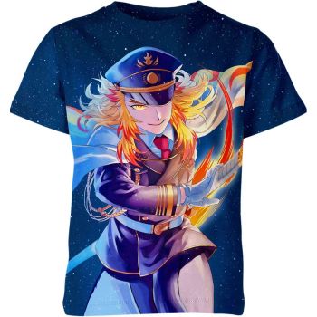Azure Blade: Rengoku From Demon Slayer Shirt