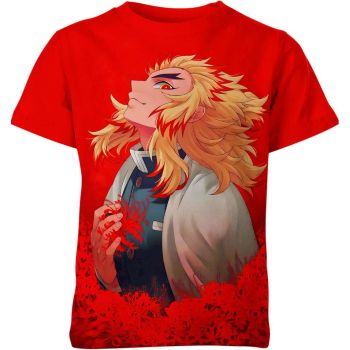 Scarlet Valor: Rengoku From Demon Slayer Shirt