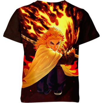 Golden Resolve: Rengoku From Demon Slayer Shirt