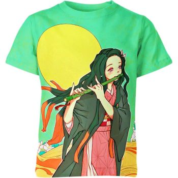 Tranquil Green Nezuko From Demon Slayer Shirt