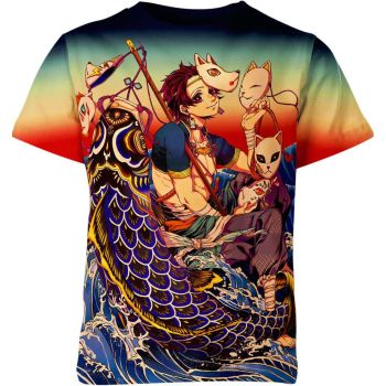 Tanjiro Kamado From Demon Slayer Shirt - Multi