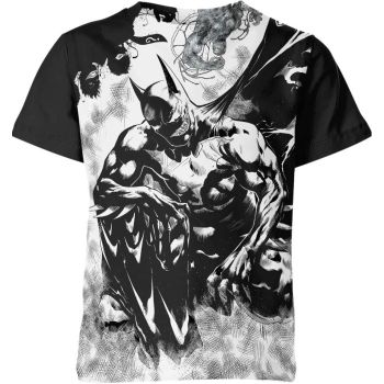 Batman X Venom: Black and White Fusion - Comfortable T-Shirt