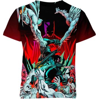 Batman: Bold Black T-Shirt with Multicolor Accents - Comfortable Fit and Eye-Catching Style