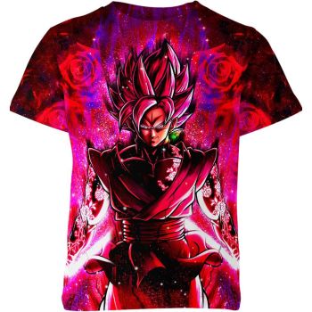 Black Goku's Fiery Determination - Black Goku From Dragon Ball Z Shirt