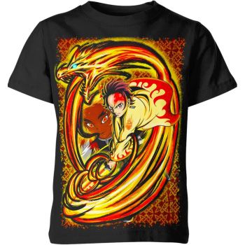 Tanjiro From Demon Slayer Shirt - Black
