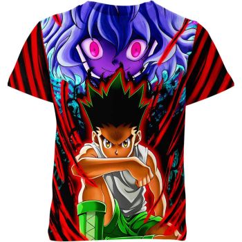 Gon & Neferpito: Hunter X Hunter Dynamic Duo Shirt - Embrace the Vibrant Colors