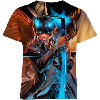 Inferno Exorcist: Rin Okumura From Blue Exorcist Shirt