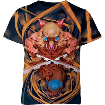 Inosuke Hashibira From Demon Slayer Shirt - Multicolored Mania!