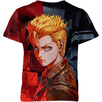 Takemichi Hanagaki From Tokyo Revengers Shirt - Red-Gray