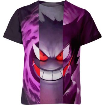 Enigmatic Elegance Gengar, Haunter, Gatsly Purple DQS Shirt