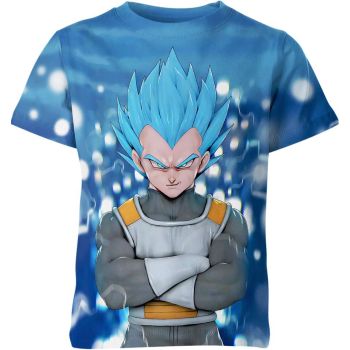 Azure Saiyan Glory - Ocean Blue Vegeta Shirt