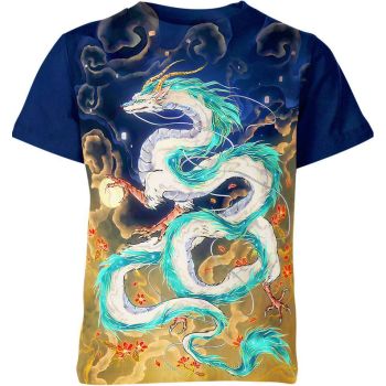 Haku in Spirited Away from Studio Ghibli Shirt - Sapphire Waters