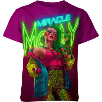 Miracle Molly T-shirt: The Purple Hacker from Batman