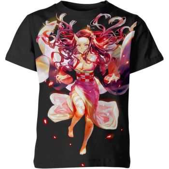 Shadows of the Demon - Kamado Nezuko From Demon Slayer Shirt in Onyx Black
