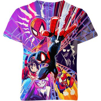 Far From Ordinary: Soft and Fashionable Spider-man Man T-Shirt in Purple