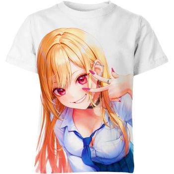 Graceful White Marin Kitagawa From My Dress-Up Darling Shirt