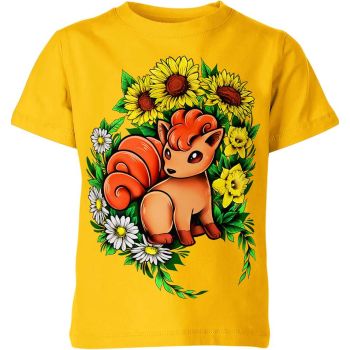 Vulpix's Sunlit Radiance - Sunny Yellow Vulpix Shirt
