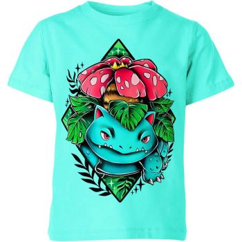 Aquatic Botanical - Teal and Green Venusaur Shirt