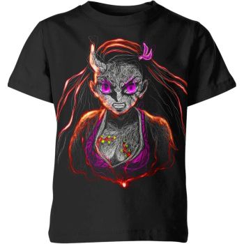 Timeless Black Nezuko Kamado from Demon Slayer Shirt