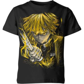 Thunderous Roar - Obsidian Black Zenitsu Agatsuma Shirt