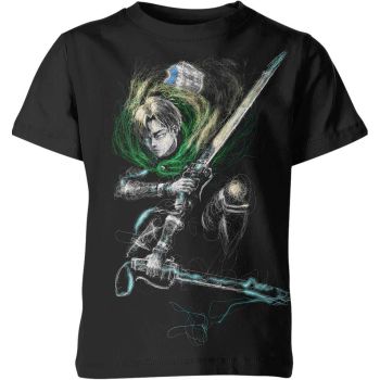 Dynamic Black Levi Ackerman from Attack On Titan Shirt