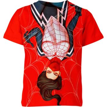Weave Spider-man Magic - Silk in Spider-man Man Universe Shirt in Fiery Red with a Stylish Touch