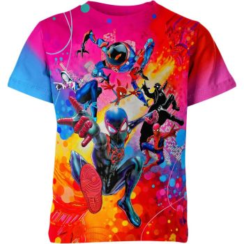Multiverse Magic: Vibrant Spider-man Man: Into The Spider-man Verse Tee