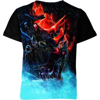 Batman Vampire: Midnight Black and Electric Blue - Cozy T-Shirt